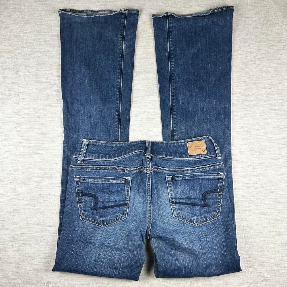 y2k American Eagle Artist Low Rise Flare Jeans Size 2 long - Picture 2 of 7